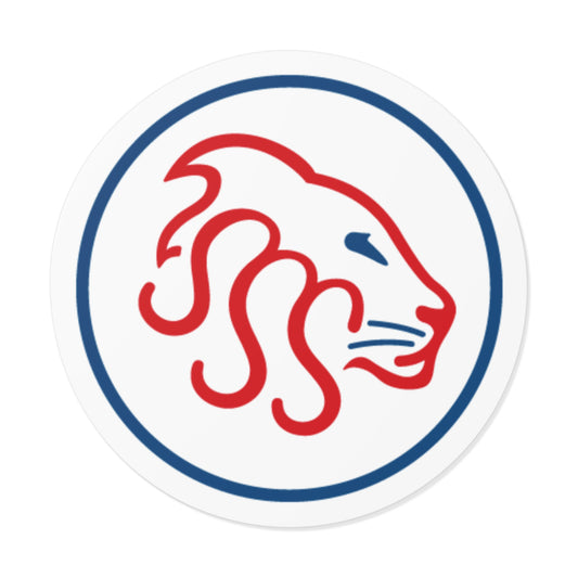 Bold Lion Round Vinyl Stickers - Perfect for Scrapbooking, Laptop Decor, Gift Wrapping, Party Favors, Car Stickers
