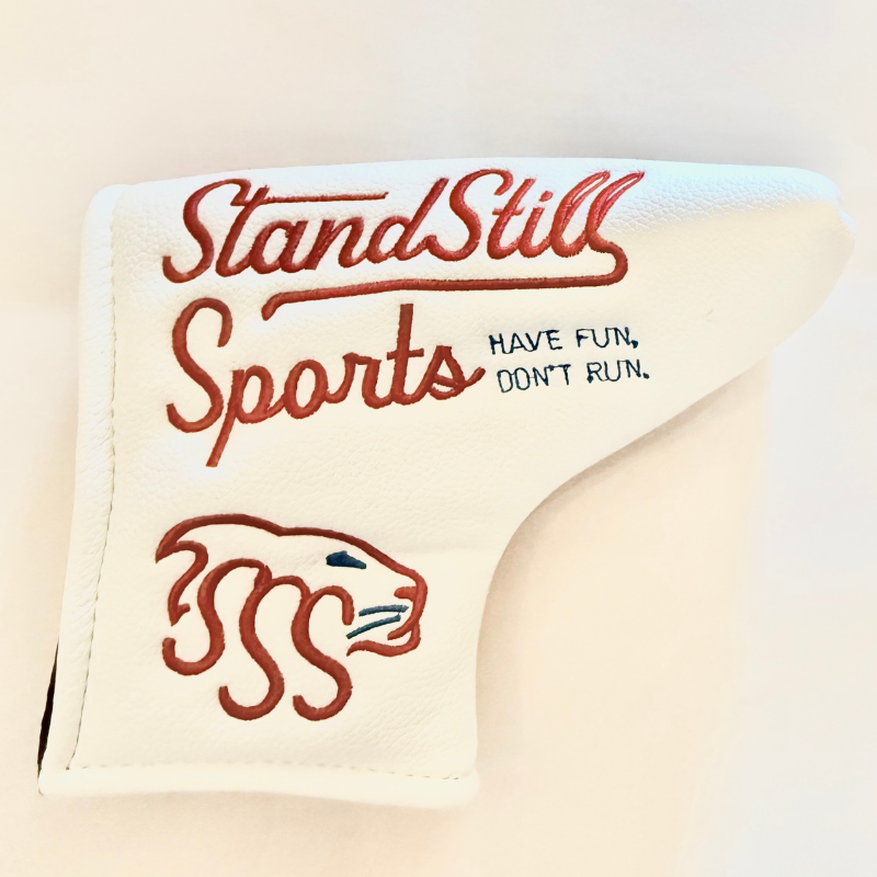 White Golf Blade Putter Cover