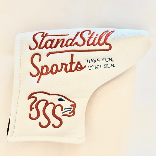 White Golf Blade Putter Cover
