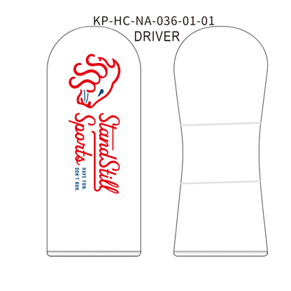 White Golf Driver Cover – One Size Fits All