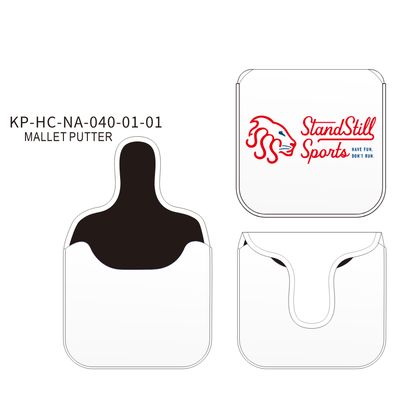 White Golf Mallet Putter Cover