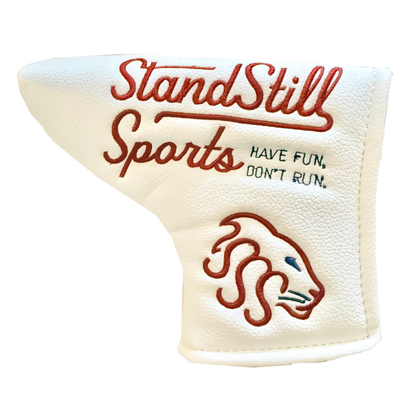 White Golf Blade Putter Cover