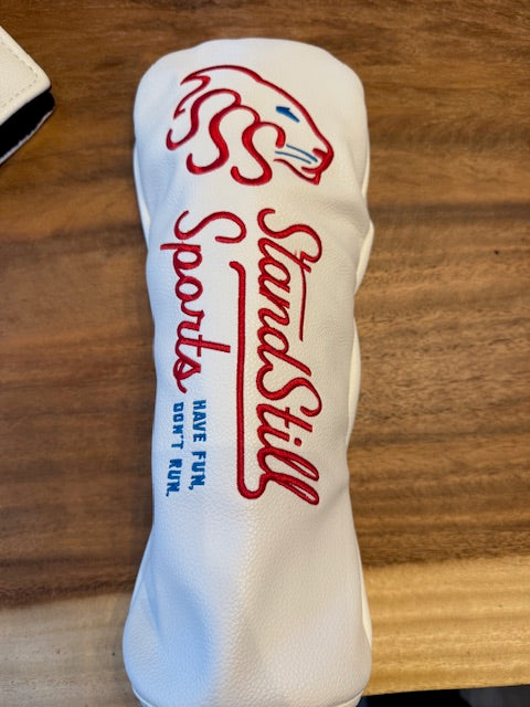 White Golf Driver Cover – One Size Fits All