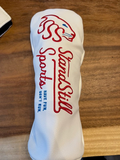 White Golf Driver Cover – One Size Fits All