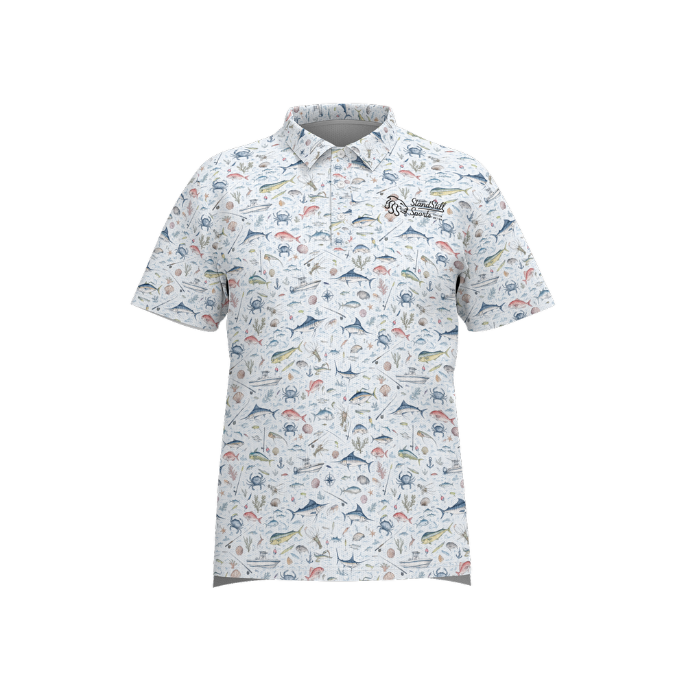 Saltwater Fishing - Golf Polo