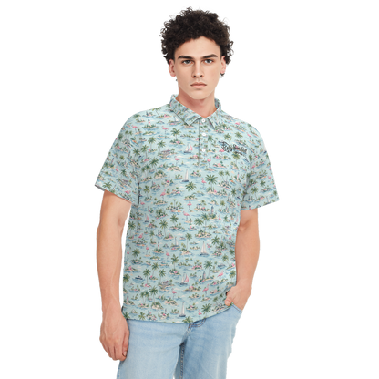 Flamingos - Golf Polo
