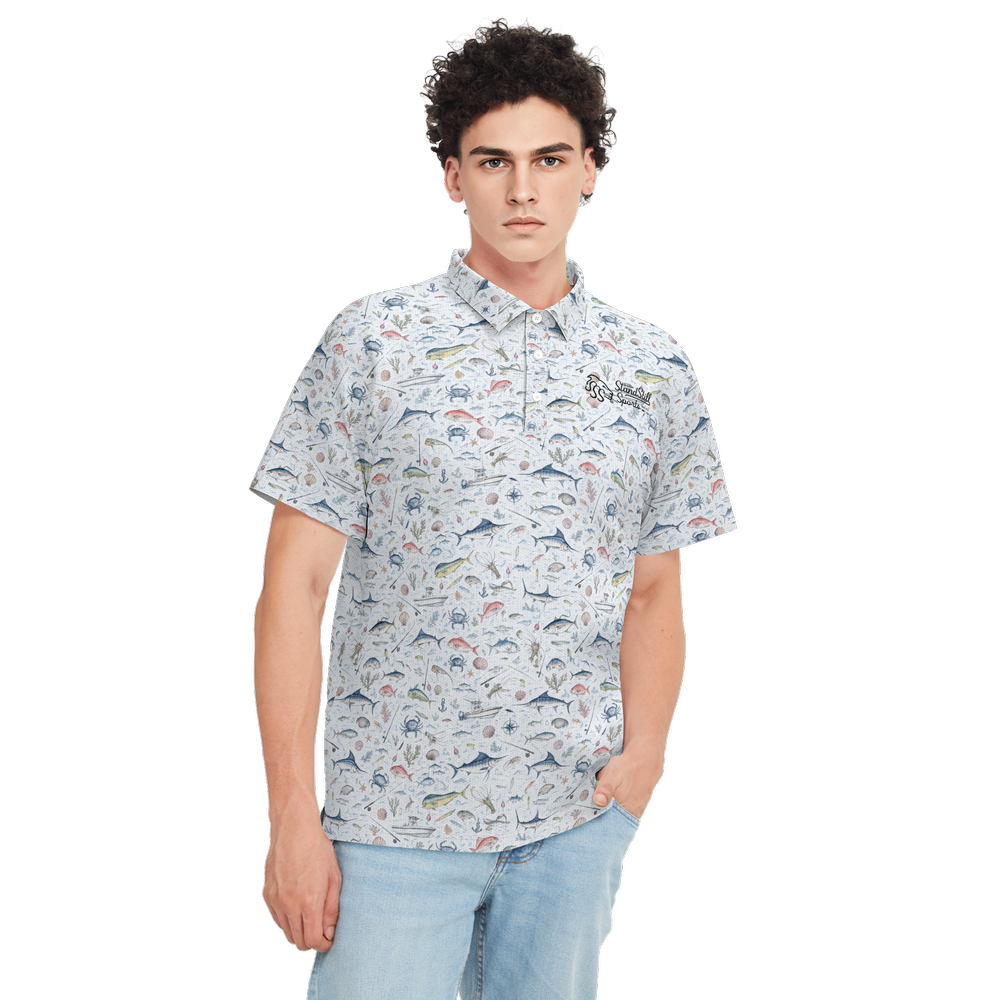 Saltwater Fishing - Golf Polo